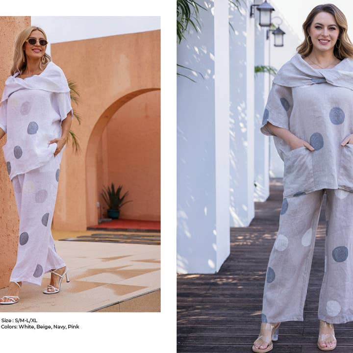 El pantalón de lunares de Ella para venta al por mayor de Orange Fashion Village