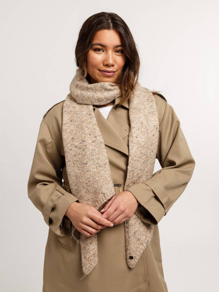 Tweedy Lurex Bias Scarf for wholesale by FRAAS - The Scarf Company