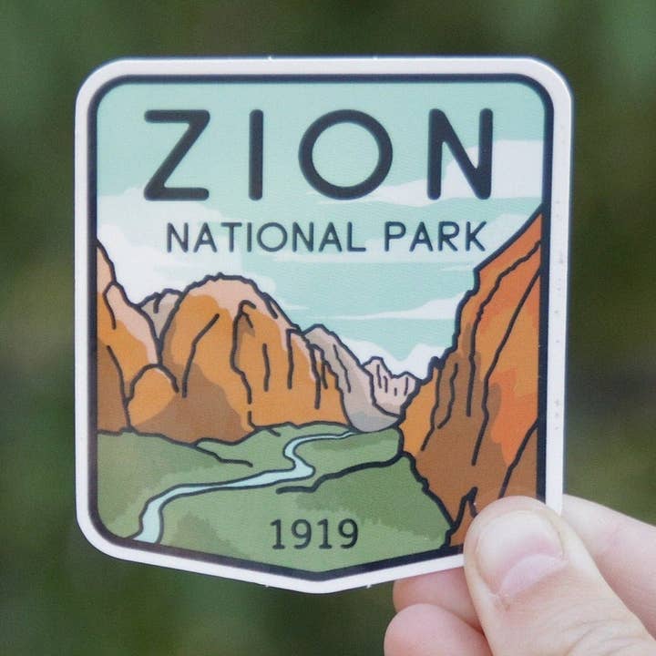 Zion National Park Sticker for wholesale by Squatchy