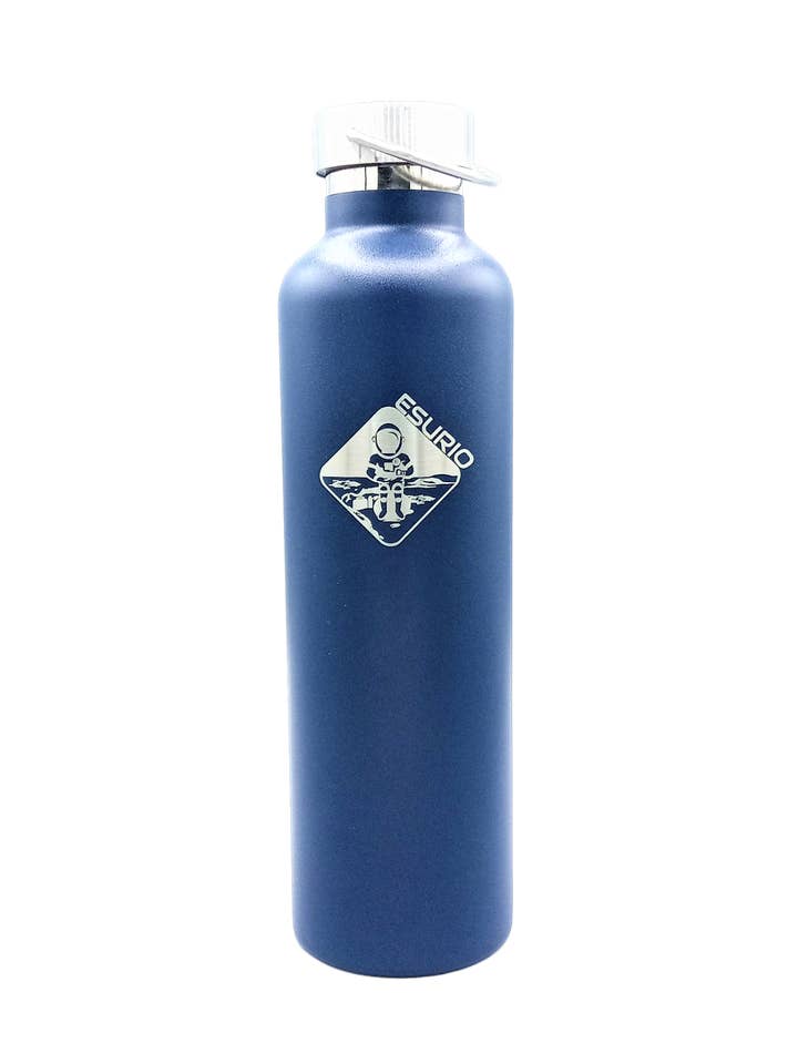 Isotherme Flasche „Odyssey“ 1000 ml Space Blue für den Großhandel von ESURIO