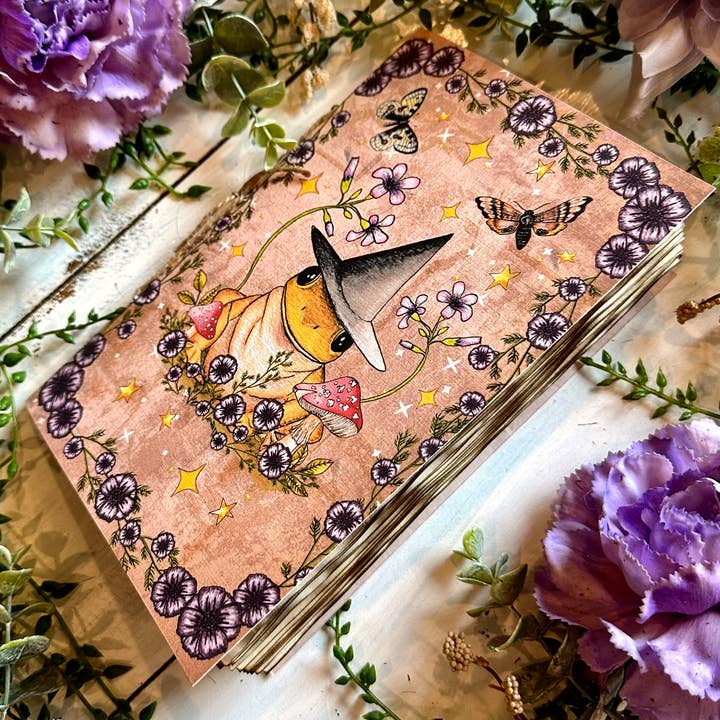 NOMAD Moon Magic - Vendita all'ingrosso Diari/agende - Diario estetico vintage fatto a mano, rana strega e fungo