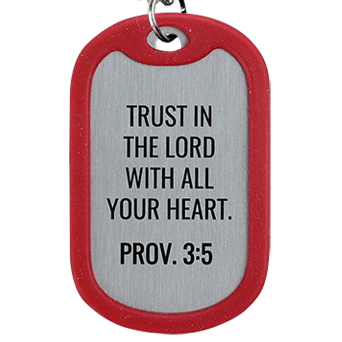 Red White Blue Faith Gear Dogtag Necklace In God We Trust for wholesale on Faire4