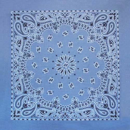 Made in the USA - Bandana Paisley in Chambray per la vendita all'ingrosso da parte di Western Express