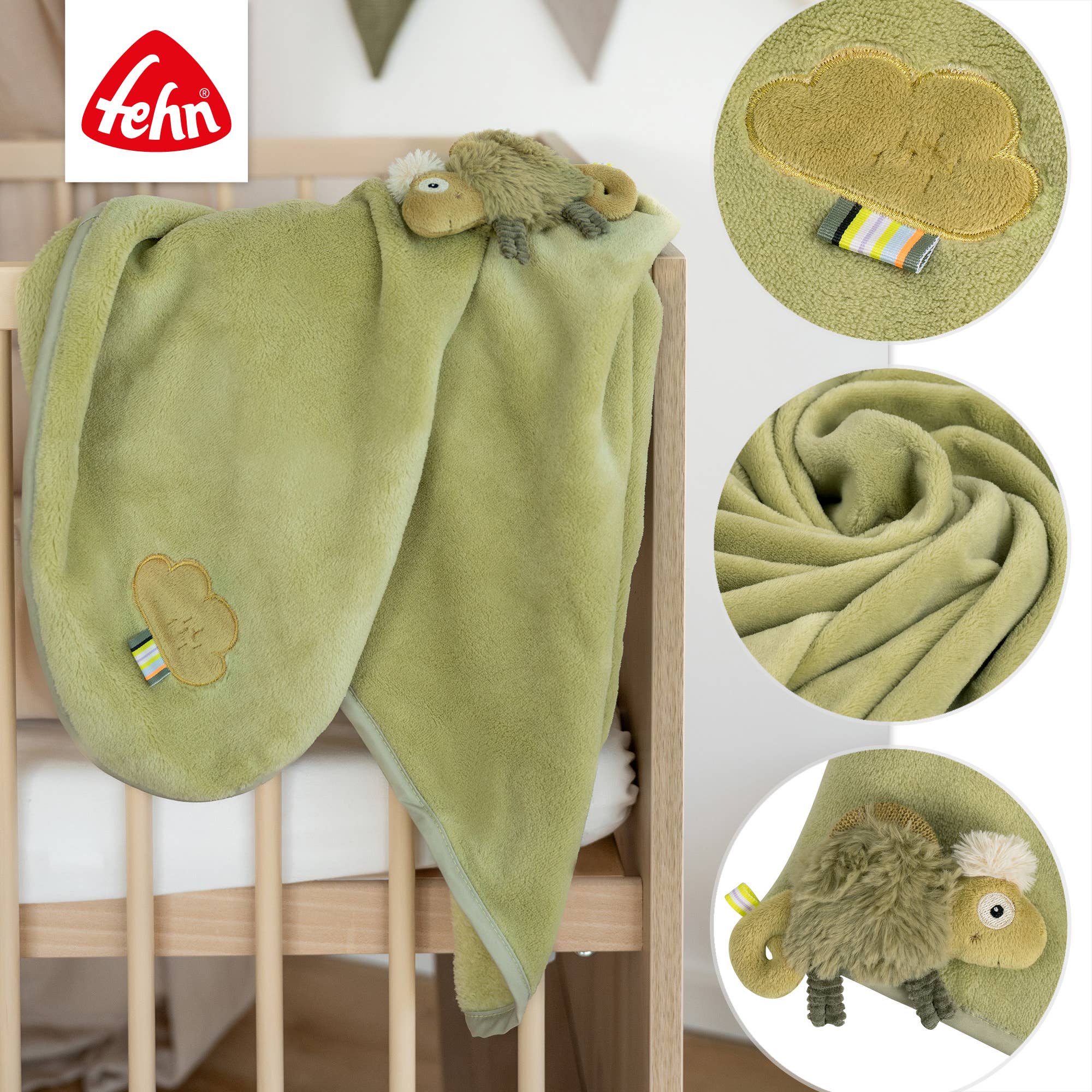 Fehn - Wholesale Security/Cuddle Blanket - Baby - Chameleon Cuddle Blanket - Crawling Mat & Cover3