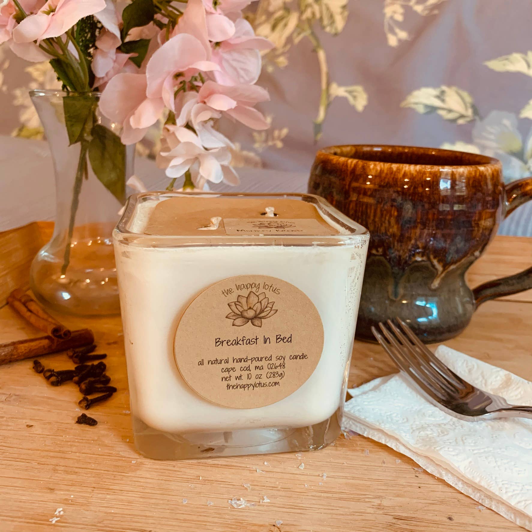 The Happy Lotus - Wholesale Jar/Filled Candle - Breakfast In Bed Candles - Fall Scent0
