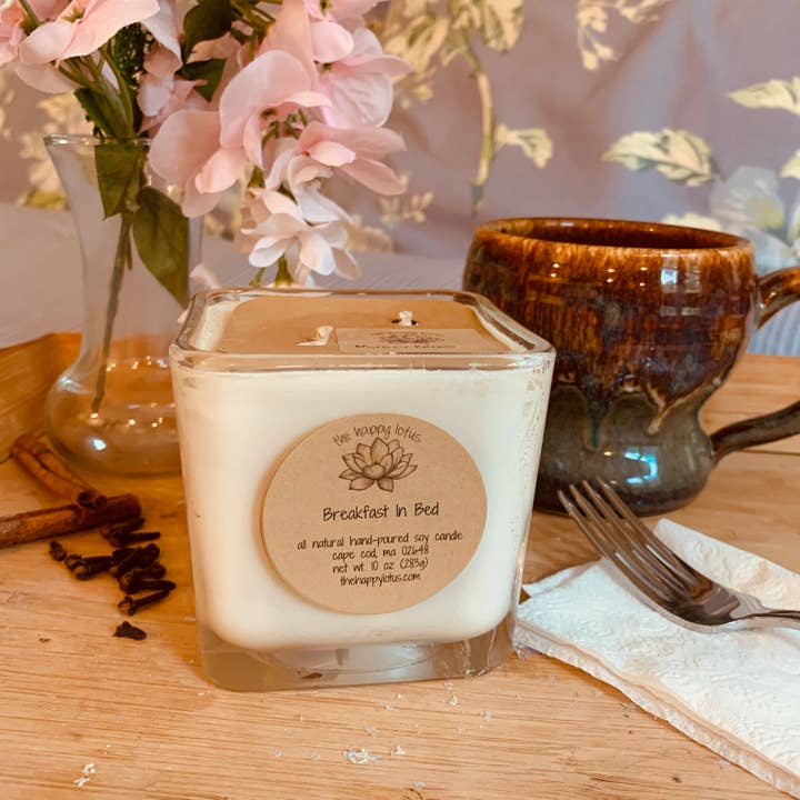 The Happy Lotus - Wholesale Jar/Filled Candle - Breakfast In Bed Candles - Fall Scent
