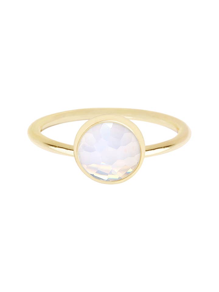 Anello taxi in cristallo Moonstone - GF per la vendita all'ingrosso da parte di Zoey Simmons