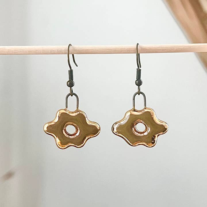 Olive Small Flower Earrings for wholesale by The Artifact House