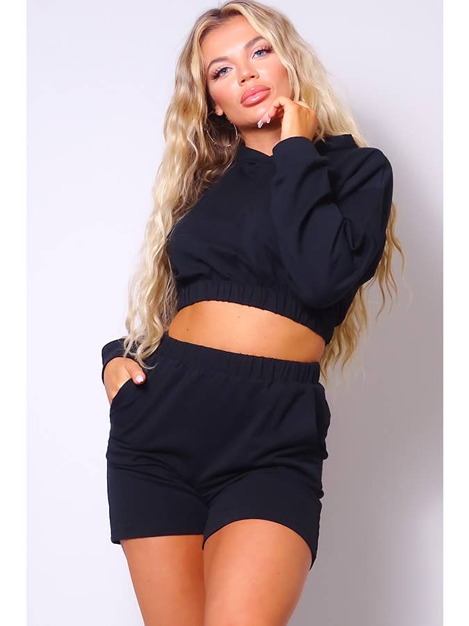 CEFIAN FASHION - Wholesale Hoodie - Women's - LAILA CROPPED FRENCH TERRY HOODIE1