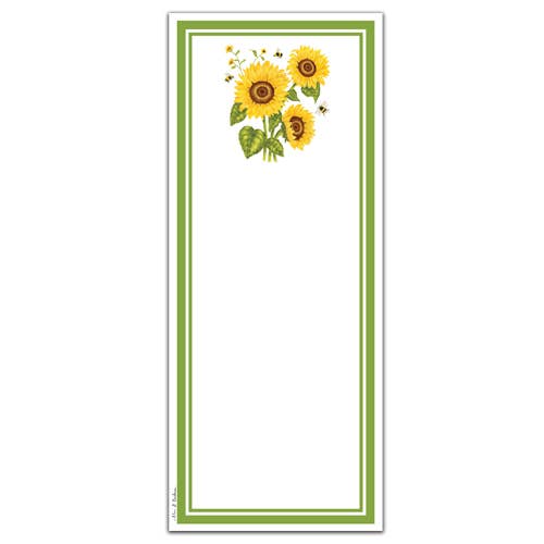 Alice's Cottage - Wholesale Notepad - Magnetic Note Pad 14-541 Sunflower