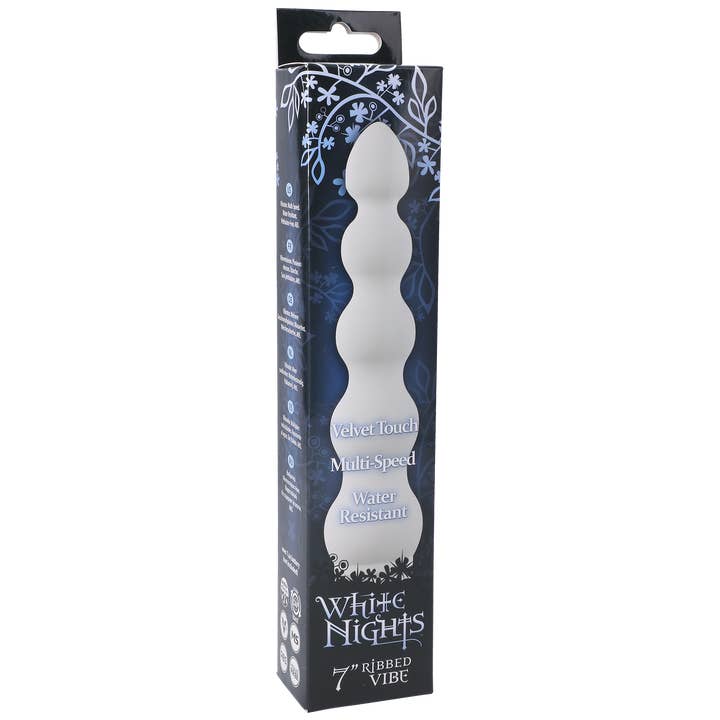 Doc Johnson - Wholesale Sex Toy - White Nights Ribbed Vibe