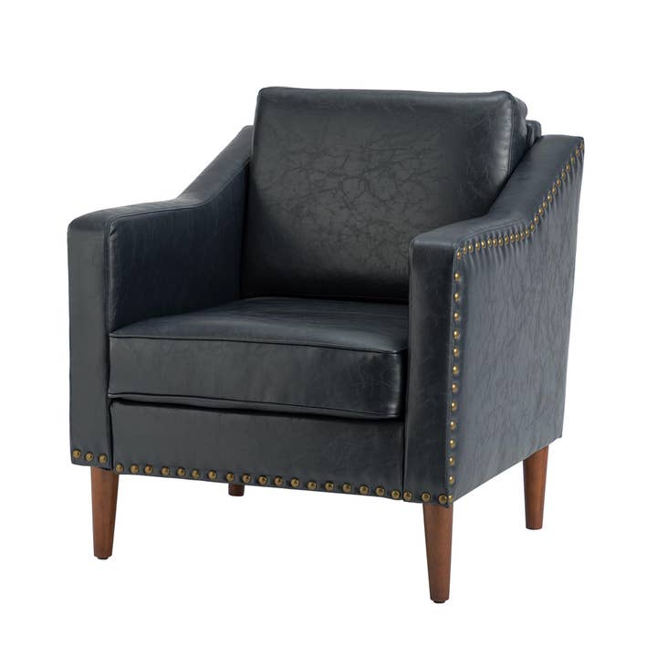 Karat Home - Wholesale Chair - Bonita Vegan Leather Armchair3