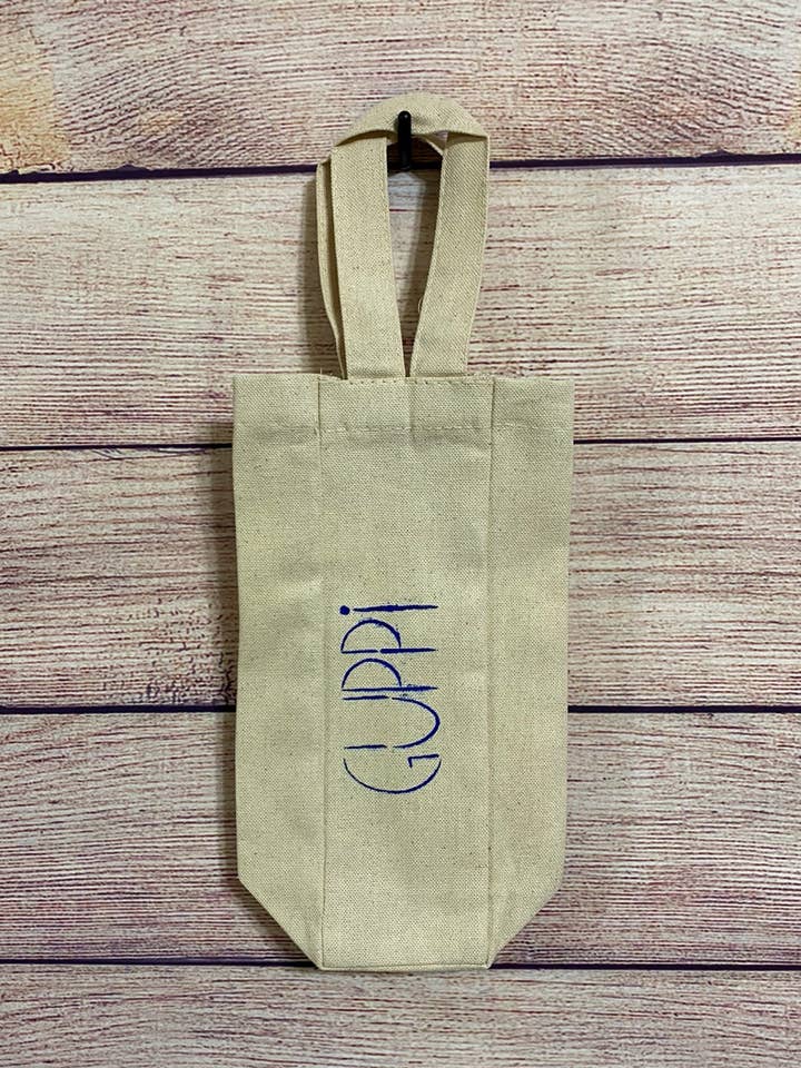 Wine Tote for wholesale by Guppi