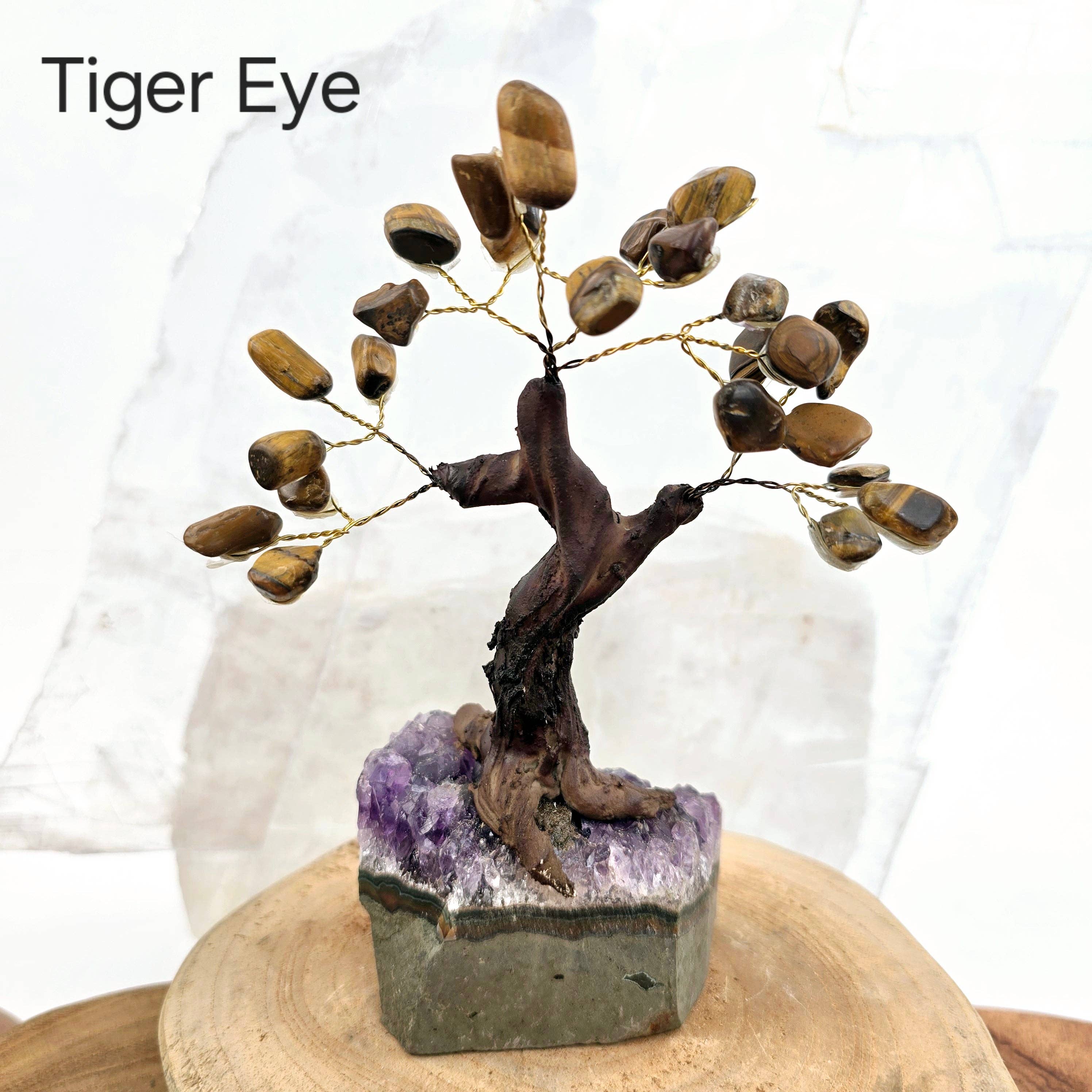 Rock Paradise - Wholesale Spiritual Stone/Crystal - Tumbled Gemstone Tree with Amethyst Crystal Base3