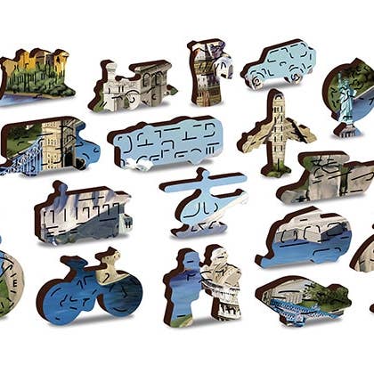 HQ Kites & Designs - Vendita all'ingrosso Puzzle - Adulti - Wooden City Puzzle - Monumenti del mondo