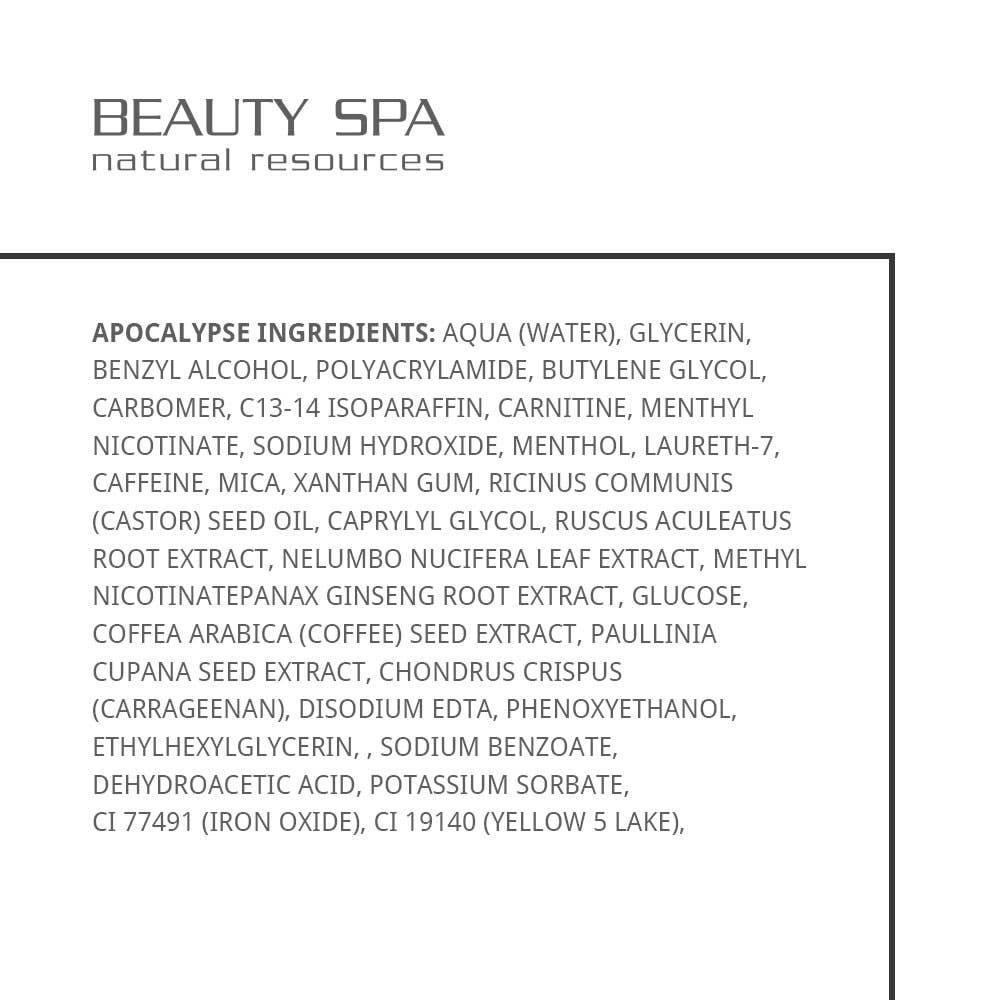 SPA INDUSTRY – Großhandel Körperpflegecreme/Bodylotion – Beauty Spa HOT&COLD Schlankheitsgel Apocalypse, 1000 ml1