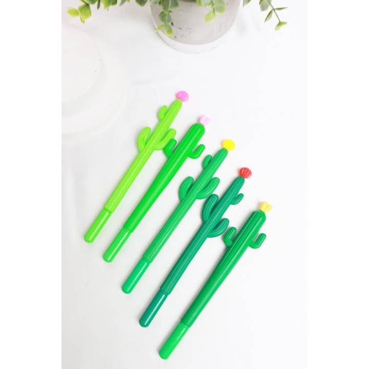 MIX COLOR Cactus Gel Pen for wholesale on Faire2