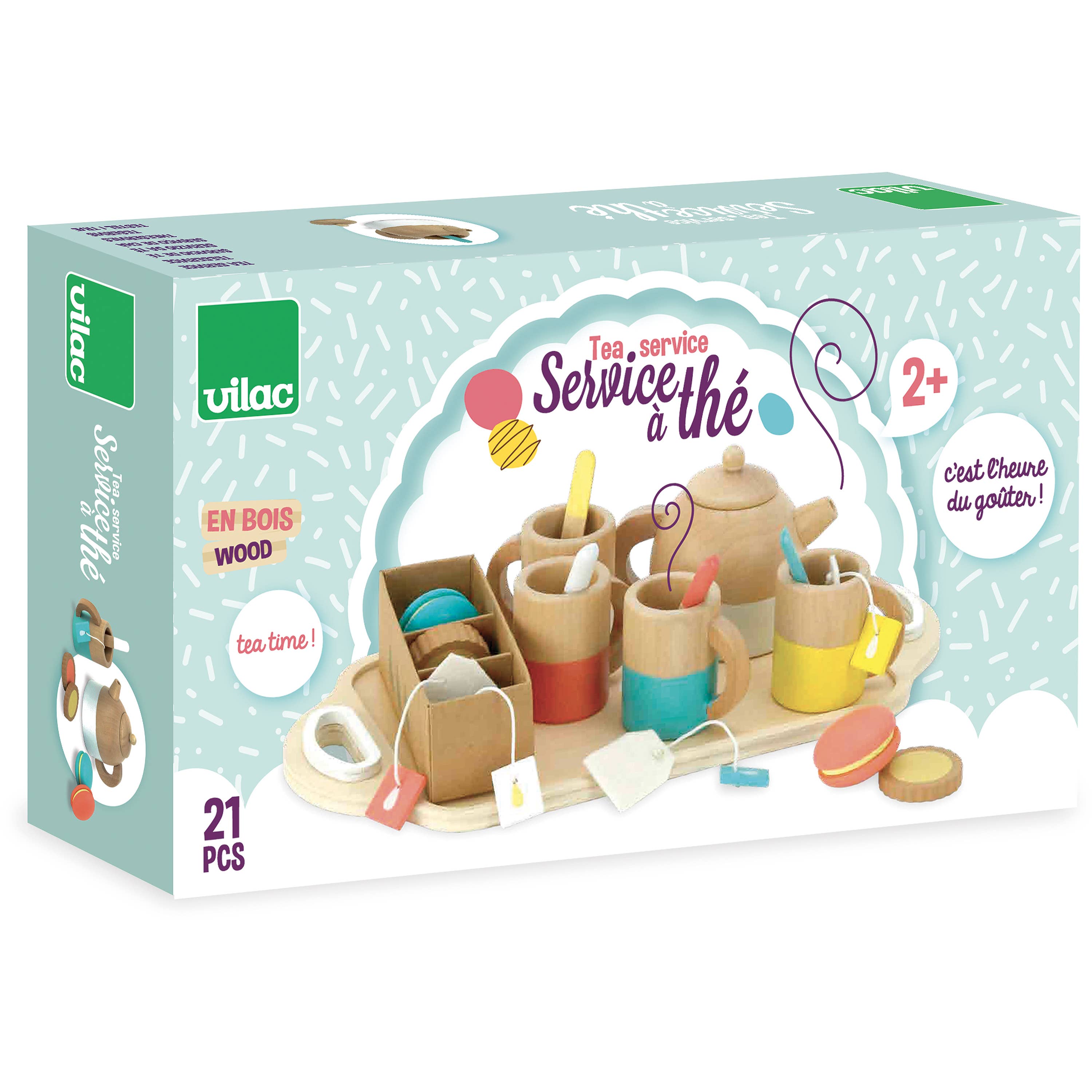 Hippychick - Wholesale Wood Toy - Kids - Vilac Wooden Tea Set – Kids Pretend Play Tea Set1