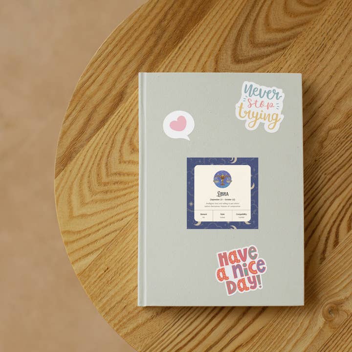 Vairagya Yogashala - Wholesale Sticker - Libra Zodiac Sticker2