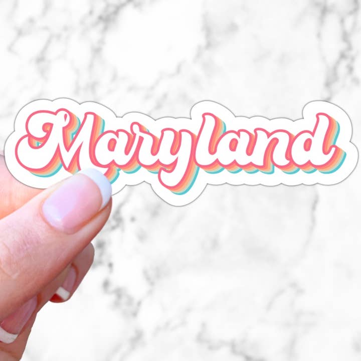 Retro Maryland klistermärke för wholesale av Simply Fangirl Designs