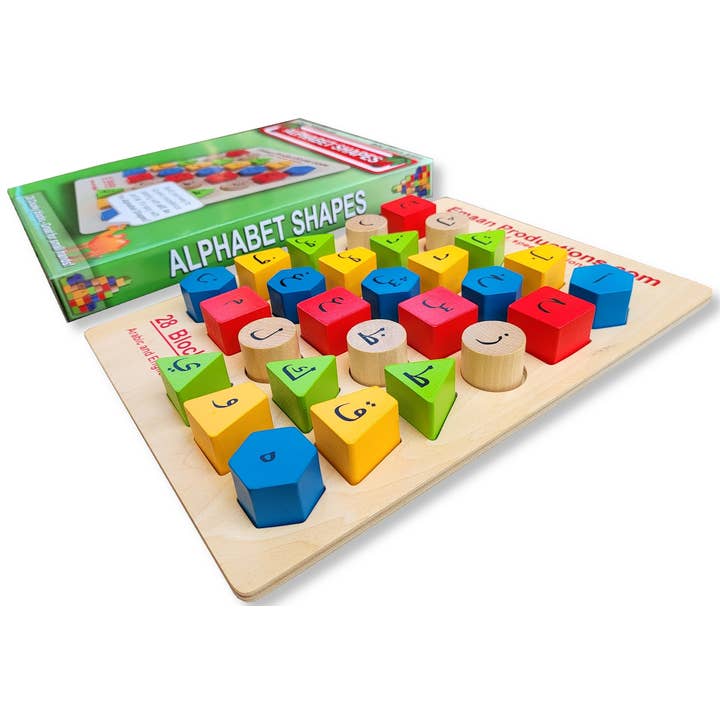 Emaan Productions : Alphabet Shapes (Arabic and English) for wholesale by Emaan Productions