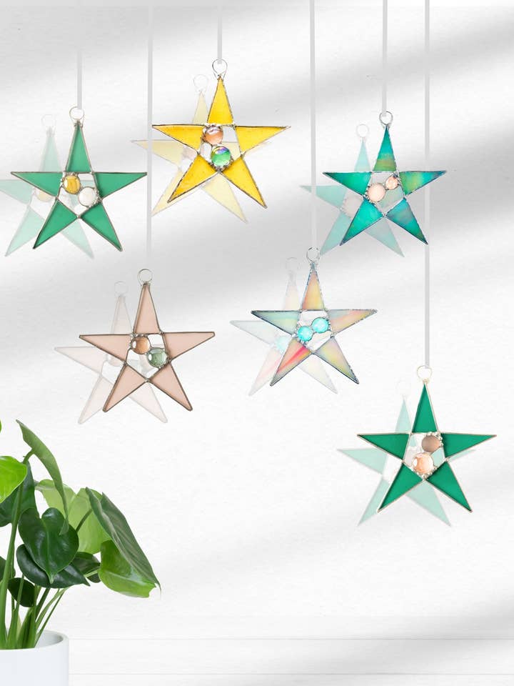 Bonnie’s Wishing Star Suncatchers for wholesale by Samara Designs Studio