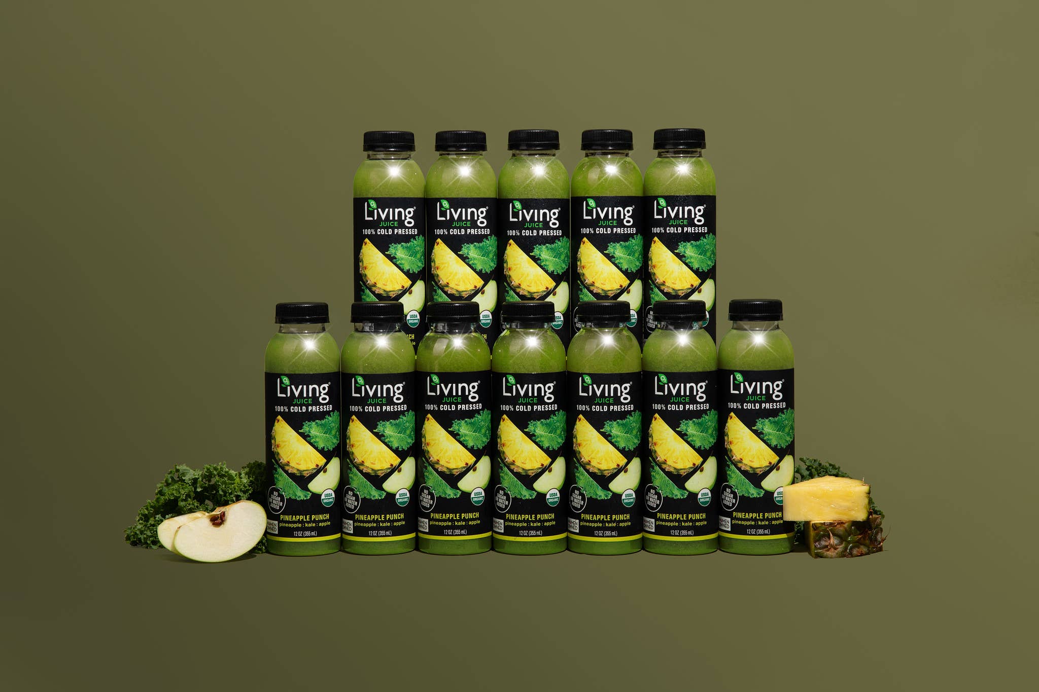 Living Juice - Wholesale Wellness Juice/Tonic - Living Juice Pineapple Punch - Organic 12oz Pressed Juice2