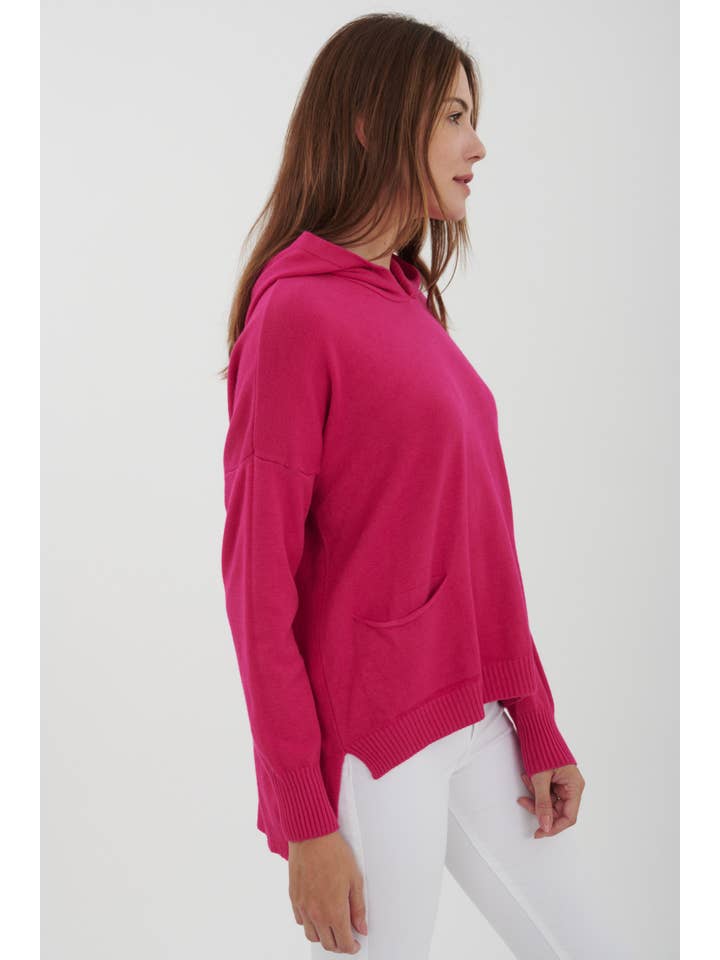 ORNELLA PARIS - Wholesale Knit Sweater - Women's - LEL-P22284 knitted sweater with hood23