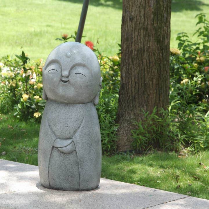 Hi-Line Gift Ltd. - Wholesale Outdoor Ornament/Decor - Smiling Lucky Japanese Jizo