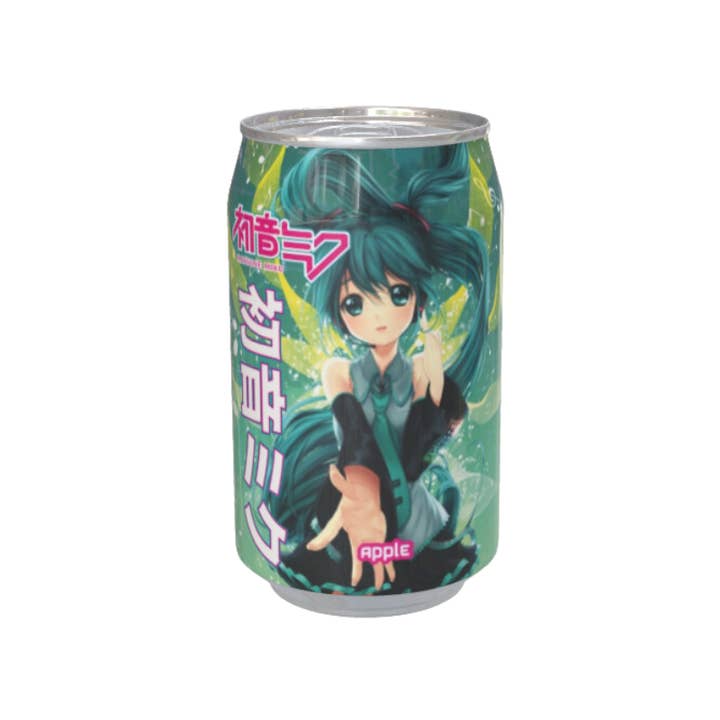 Kawaji - Wholesale Soda/Carbonated Drink - Hatsune Miku Apple Flavour Soda Can 330ml