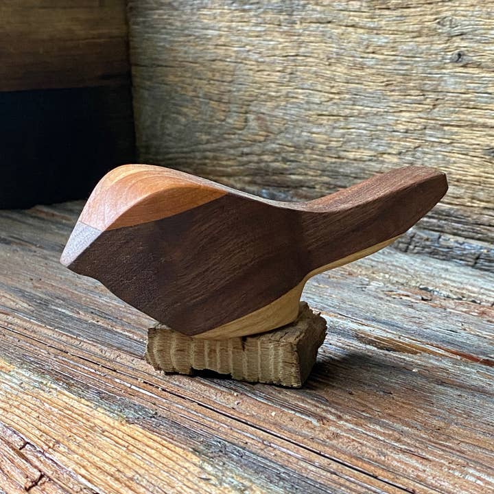 The Haven Woodshop - Wholesale Decorative Tabletop Object - Handcrafted Layered Wooden Birds8