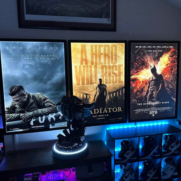 Glowbox LLC - Wholesale Picture Frame - 4-PACK Glowbox "World Famous" LED Light Box Poster Frames - Made in the USA4