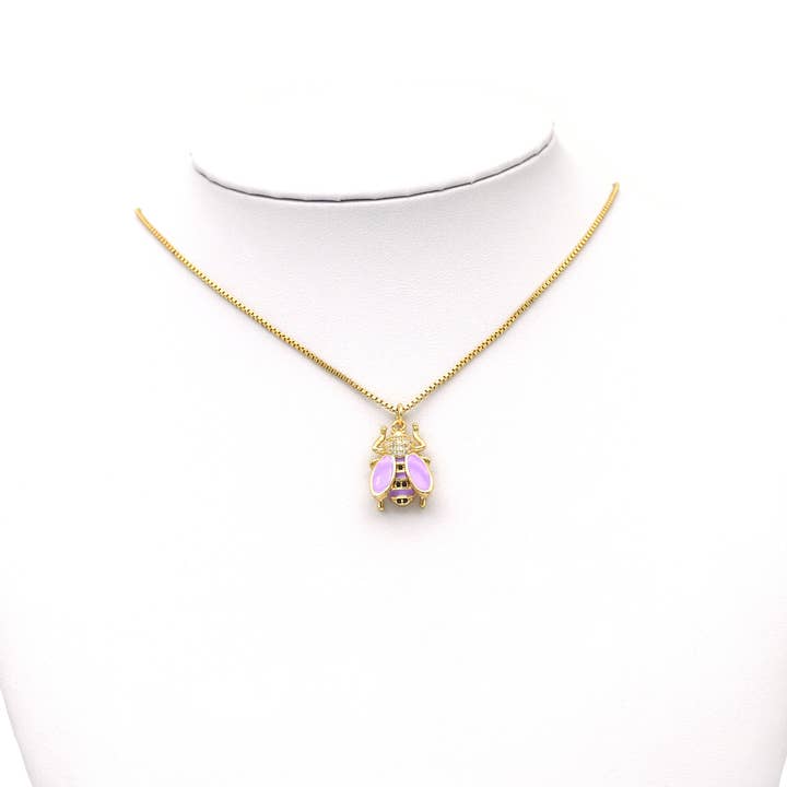 BestBeads&Beyond - Wholesale Individual Charm/Pendant - CZ Pave Enamel Bee Charm, inset charm, Sku#L645