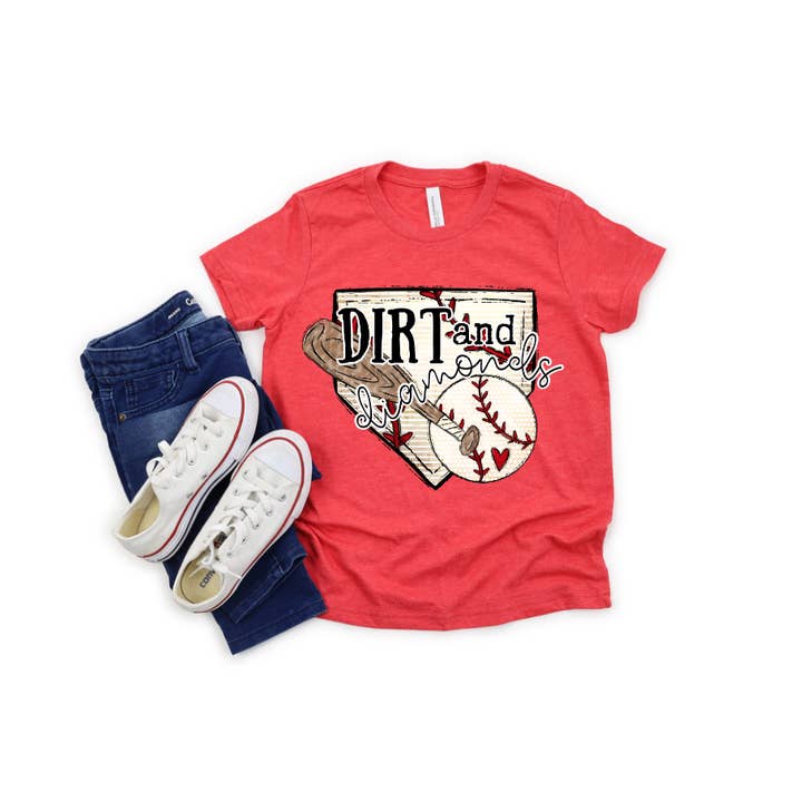 Dirt and Diamonds (softball/baseball) DTF Print for wholesale by Simple Tymes