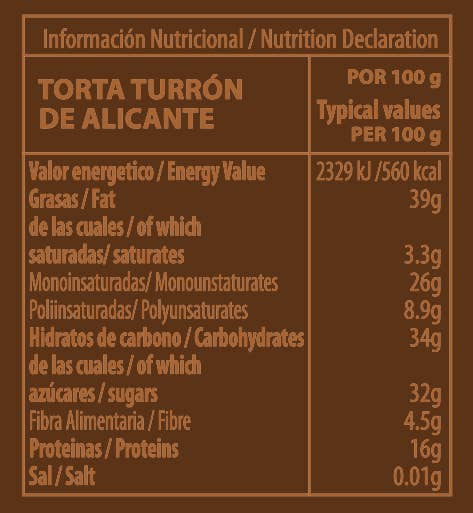 PABLO GARRIGÓS IBÁÑEZ - Wholesale Noga - Delicatessen Alicante Nougatcake 200 g2
