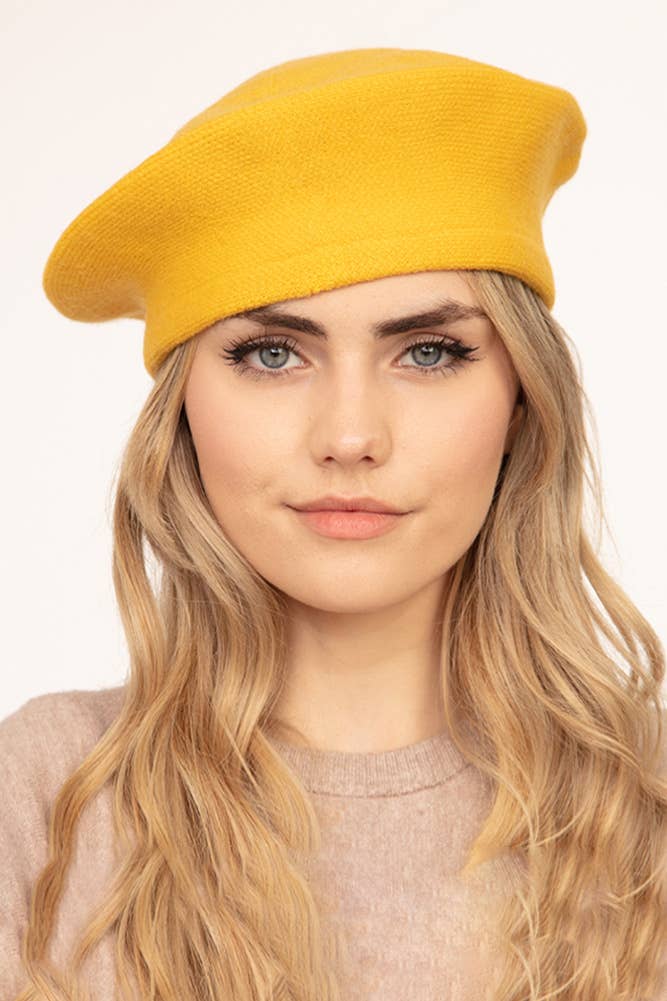 Hana – wholesale Beret – Women's – Stretchy Solid Color Beret34