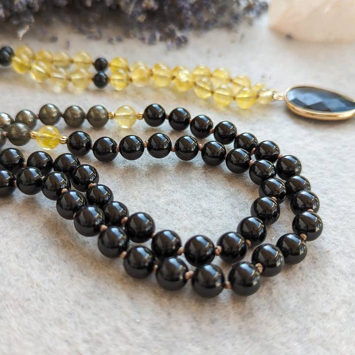 Samadhi Mala Beads – Engroshandel Bedehalskæde – Finansiel overflod og beskyttelse 108 Japa Mala9