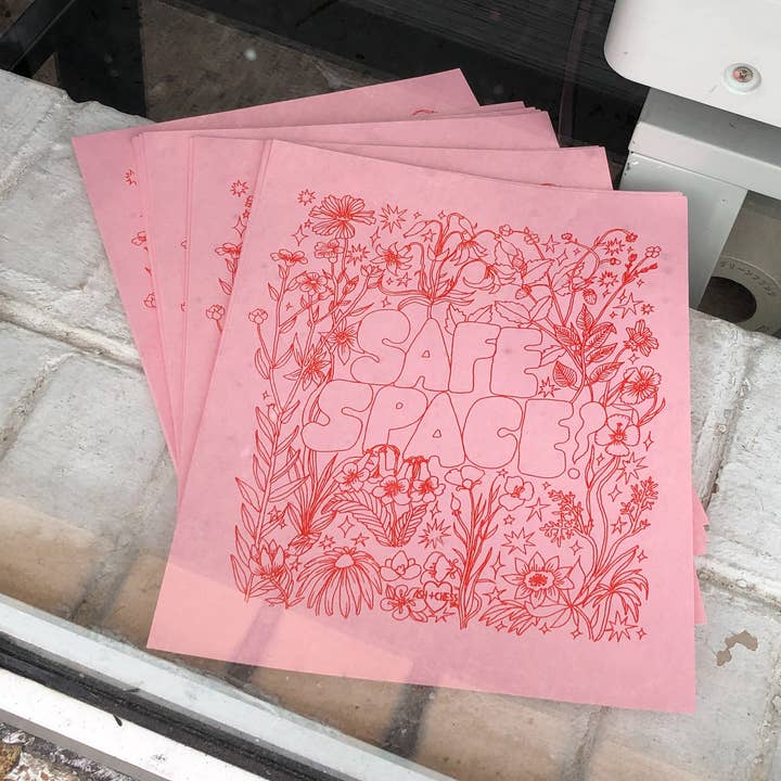 Ash + Chess - Wholesale Art Print - 8"x10" Safe Space Risograph Print0