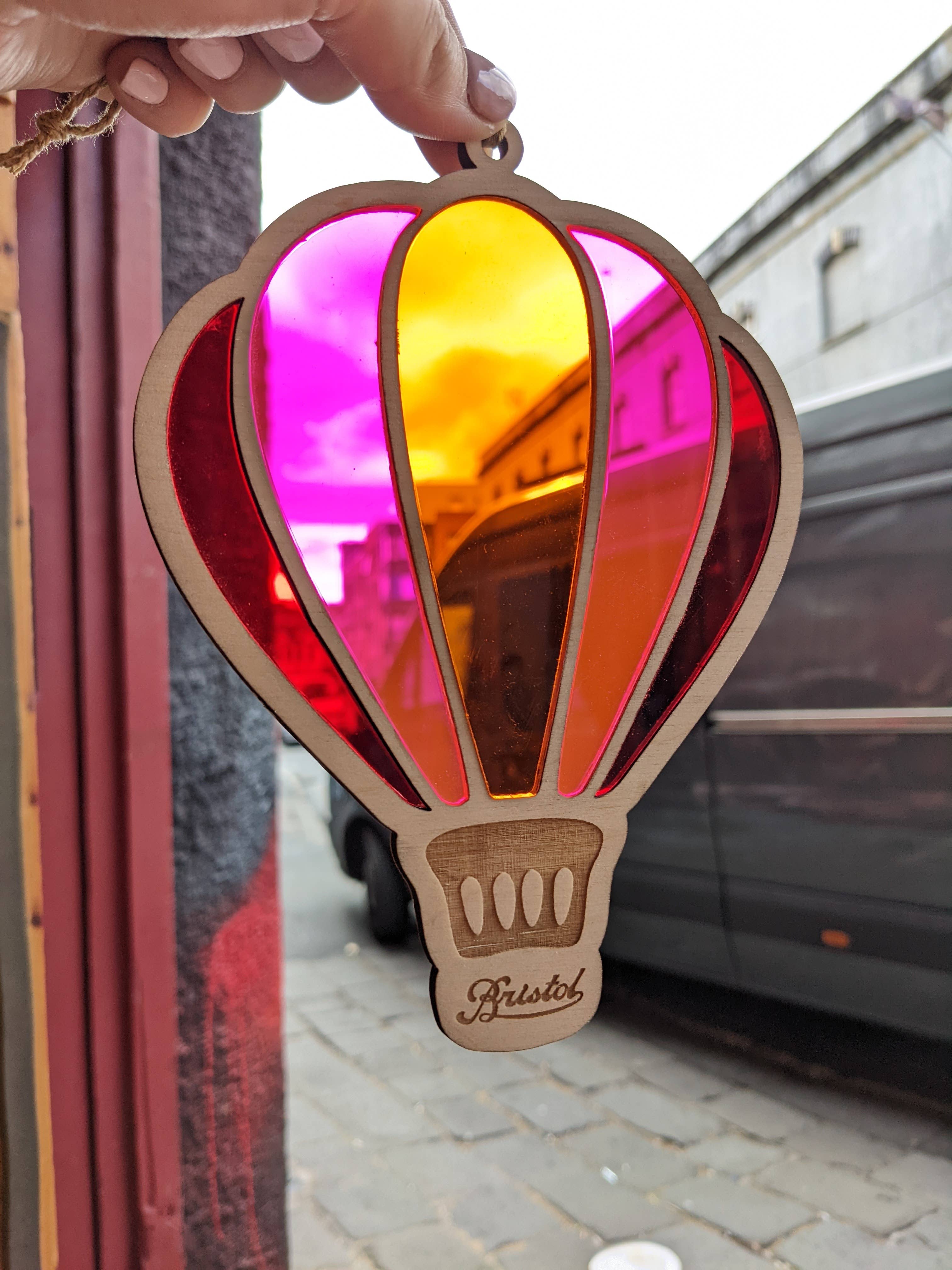 Bristol Design Forge Ltd - Wholesale Suncatcher - Hot Air Balloon Window Hanging Laser Cut (Mixed Colours)6