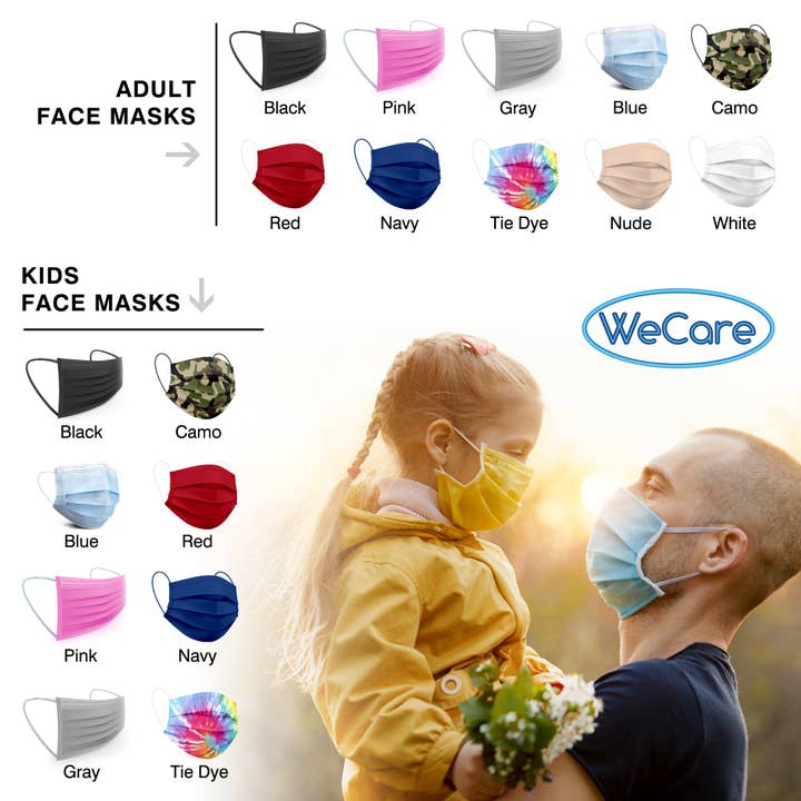 Máscaras pretas adoráveis WeCare Kids por atacado de ShopHomeMed