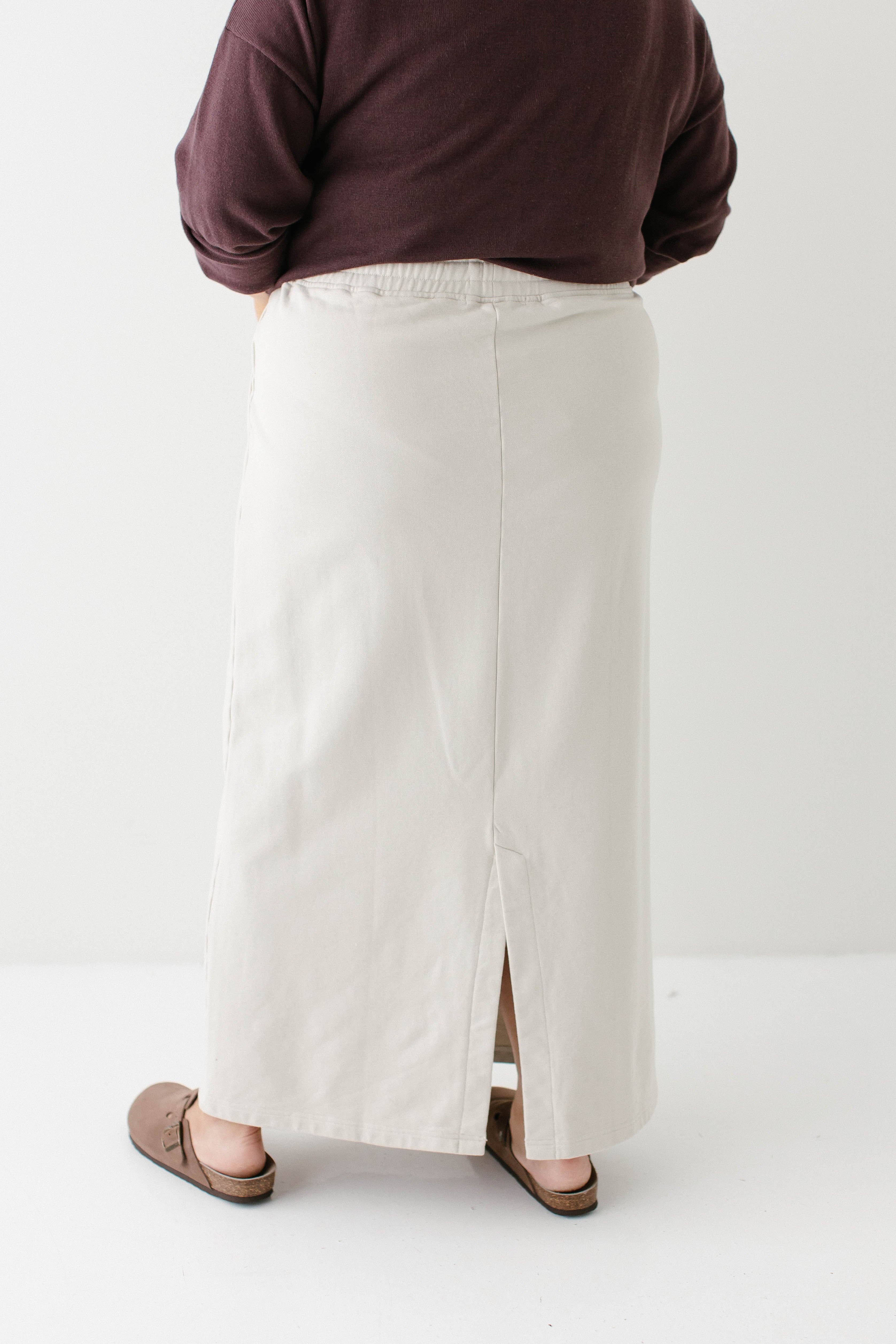 Bege claro Saia Sweatshirt 'Megan' Maxi para venda a revendedores na Faire5