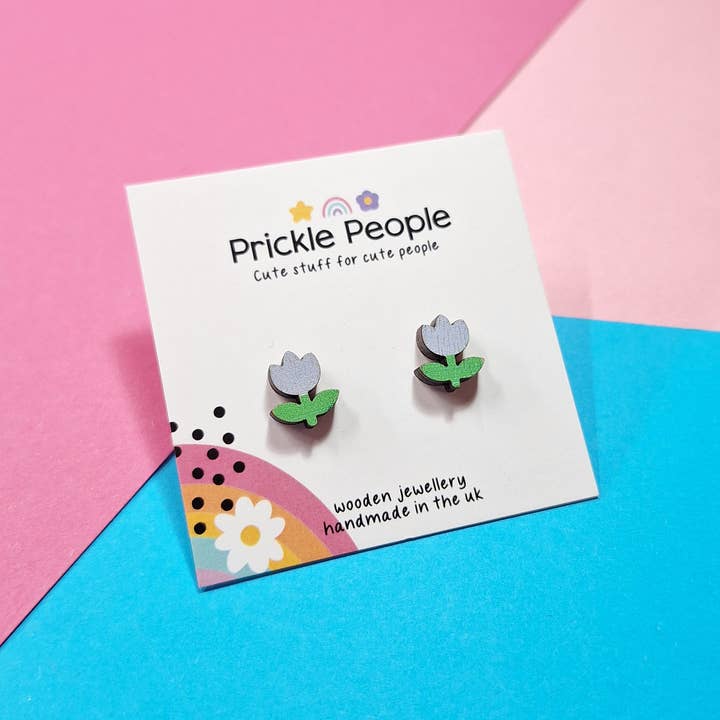 Flower Studs, Flower Earrings, Summer Style for wholesale by Prickle People