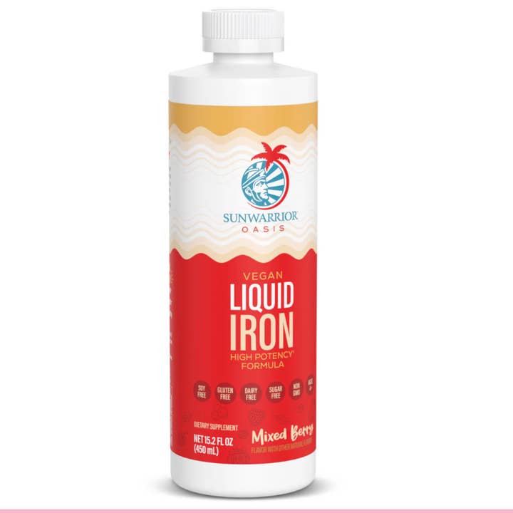 Sunwarrior - Wholesale Oral Supplement/Vitamin - Sunwarrior Mixed Berry Liquid Iron - Vegan, High-Potency