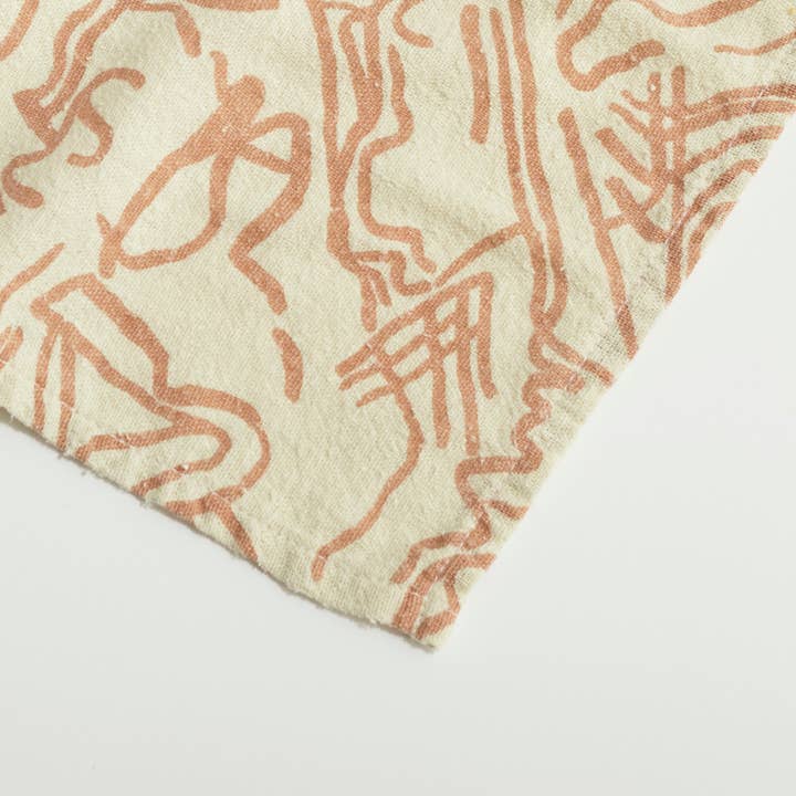 Jenny Pennywood - Wholesale Bandana – Unisex - Silk Gauze Bandana - Stream - Shell - Natural