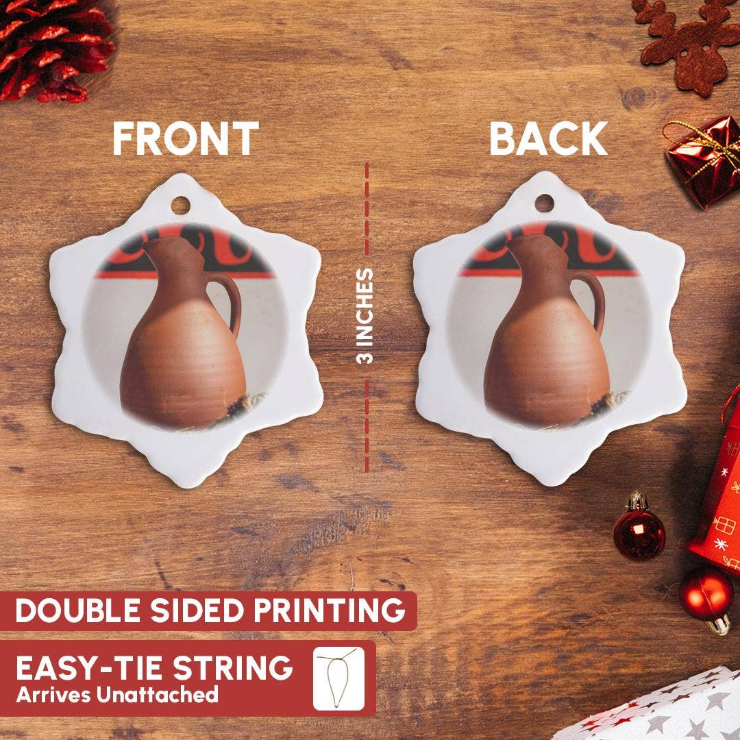 3dRose - Wholesale Ornament - 3dRose, Replica of an ancient pitcher made of clay, ancient Greek ornament, Ornament2