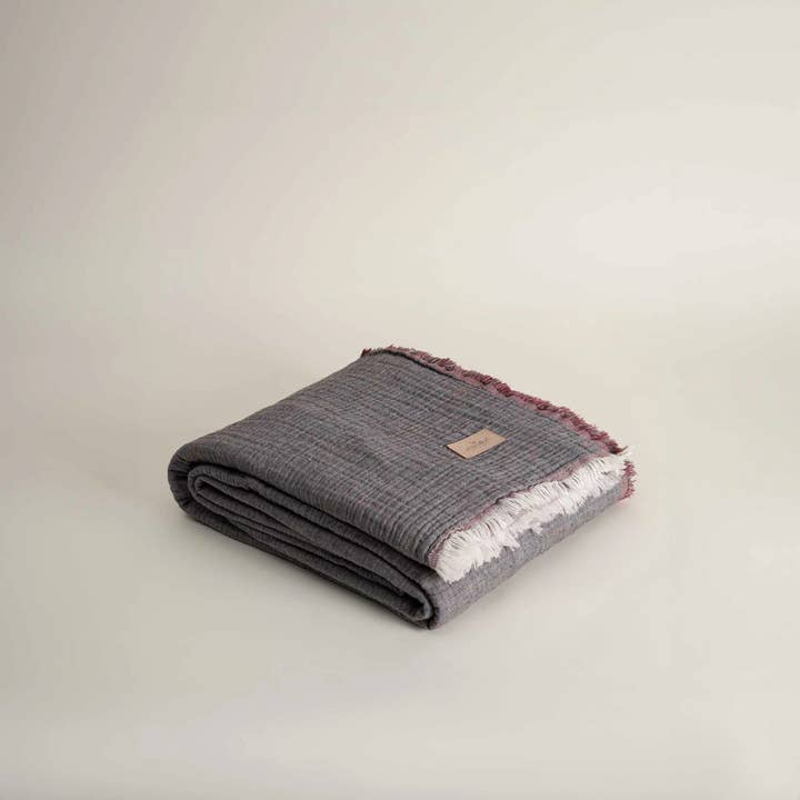 MINOA - Wholesale Throw Blanket - Reversible Muna Organic Gauze Bed Spread, Large Throw7