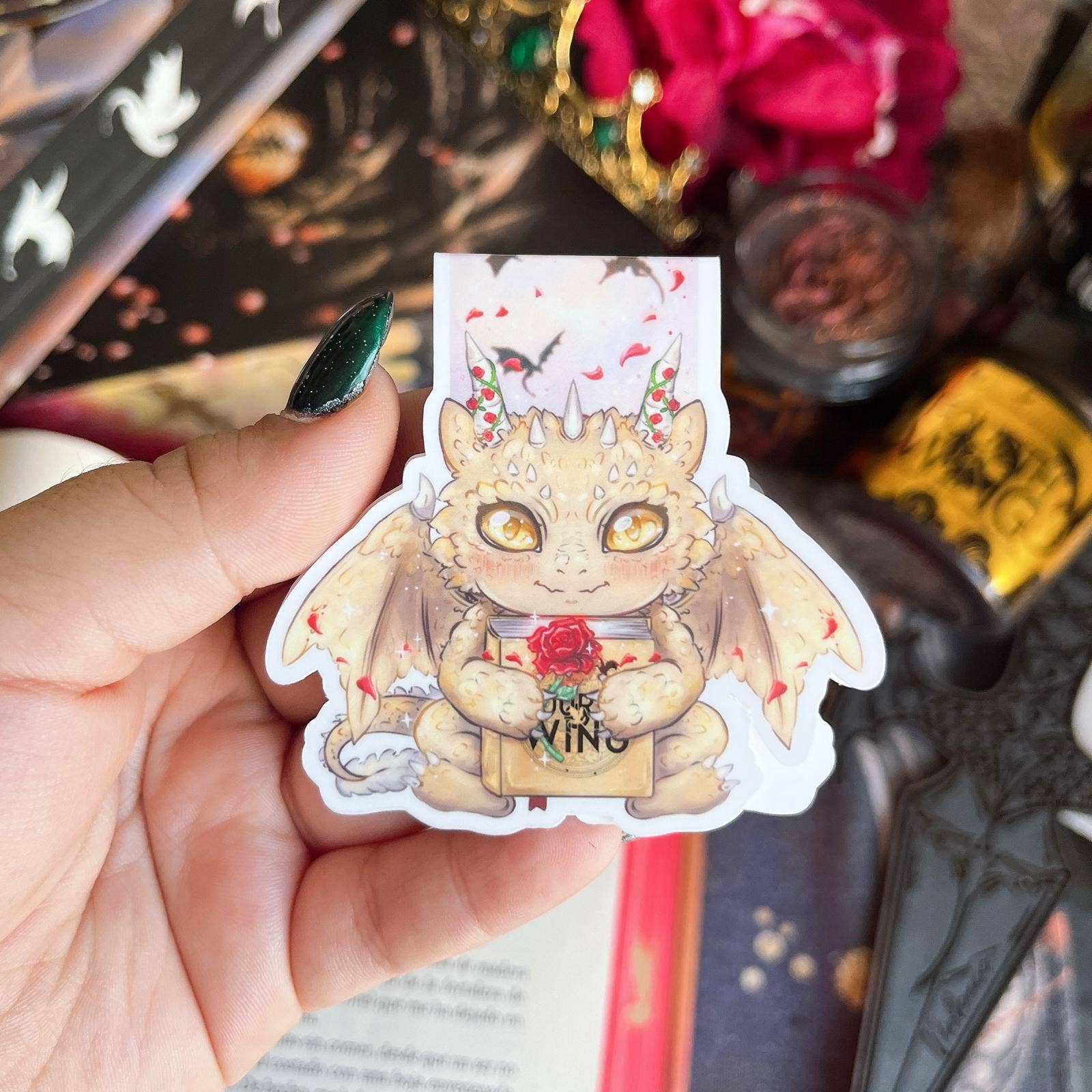 Alsace’s Art - Vendita all'ingrosso Segnalibro - Segnalibro magnetico, Piccola Andarna, stile Sant Jordi.3