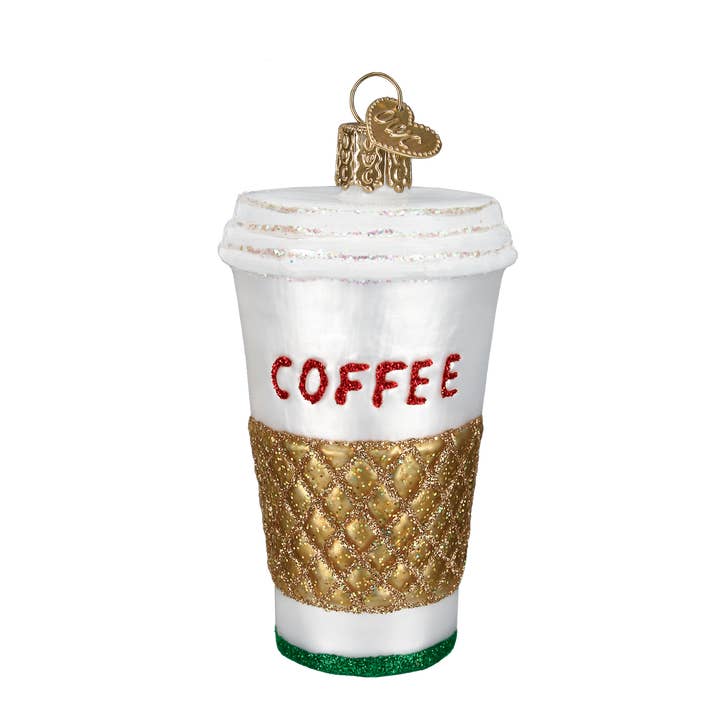 Old World Christmas - Wholesale Ornament - Coffee To Go Ornament1