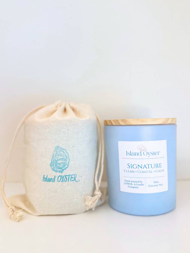 Bougie Signature Côtière pour la vente par Island Oyster Co