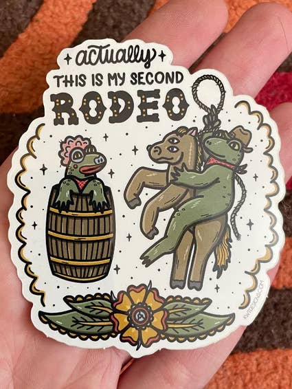 Second Rodeo Sticker for wholesale by KWT Designs